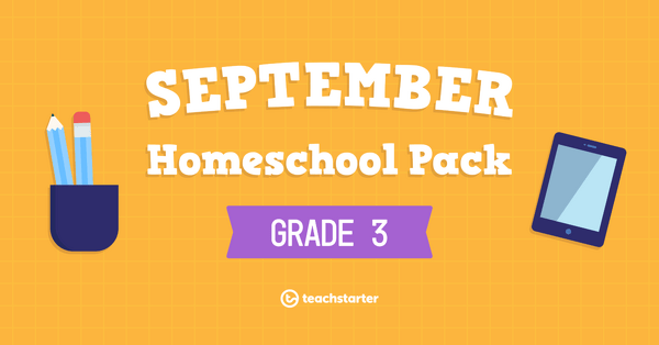 Preview image for September Homeschool Resource Pack - Grade 3 - resource pack