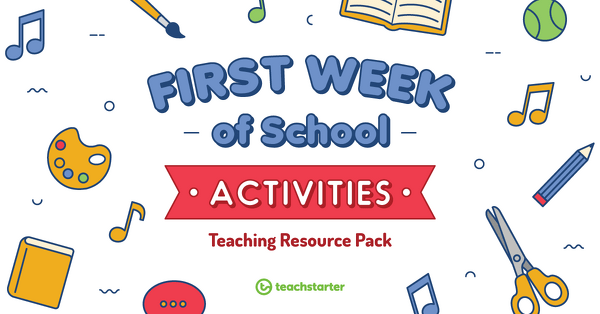 Go to First Week of School Activities Resource Pack resource pack