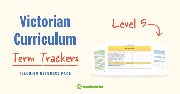 Go to Term Trackers Resource Pack (Victorian Curriculum) - Level 5 resource pack
