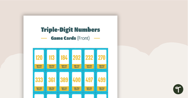 Image of What's My Card? Triple-Digit Board Game