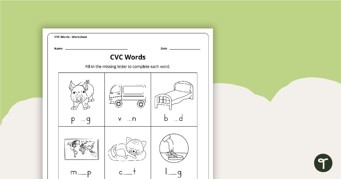 short vowel worksheets teach starter