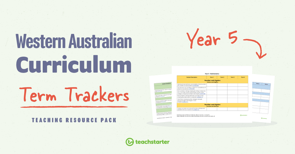 Go to Term Trackers Resource Pack (WA Curriculum) - Year 5 resource pack