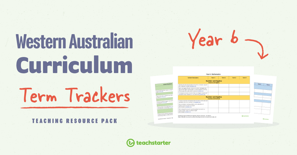 Go to Term Trackers Resource Pack (WA Curriculum) - Year 6 resource pack