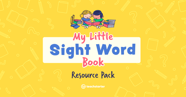 Preview image for My Little Sight Word Book Resource Pack - resource pack
