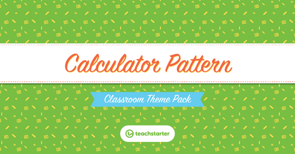 Go to Calculator Pattern Classroom Theme Pack resource pack