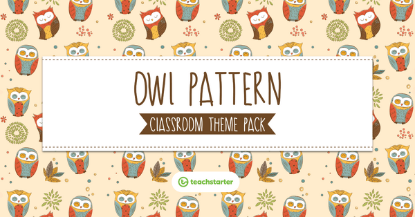 Go to Owls Pattern Classroom Theme Pack resource pack