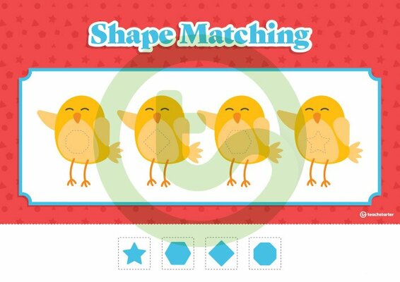 Shape Match-Up Activity teaching resource