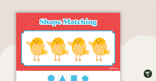Preview image for Shape Match-Up Activity - teaching resource