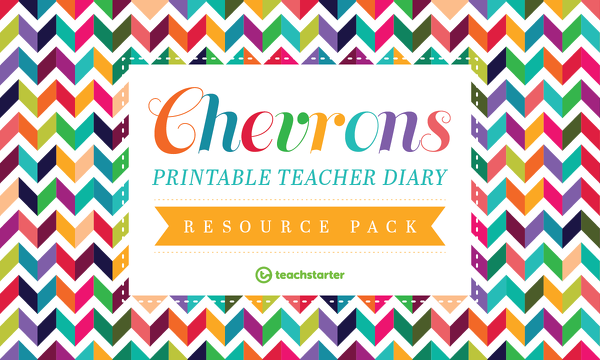 Go to Chevrons Printable Teacher Diary Resource Pack resource pack