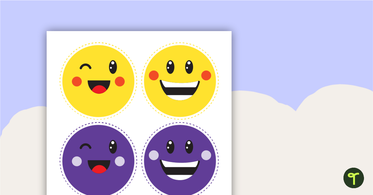 Emoji Bulletin Board Decorations teaching resource