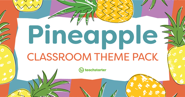 Preview image for Pineapples Classroom Theme Pack - resource pack