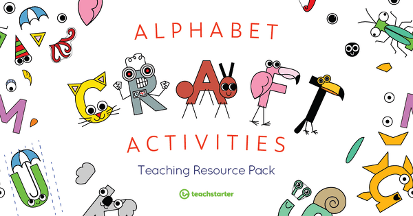 Preview image for Alphabet Craft Activities Teaching Resource Pack - resource pack