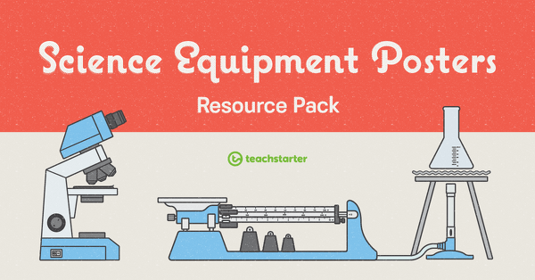 Go to Science Equipment Poster Bundle for the Classroom resource pack