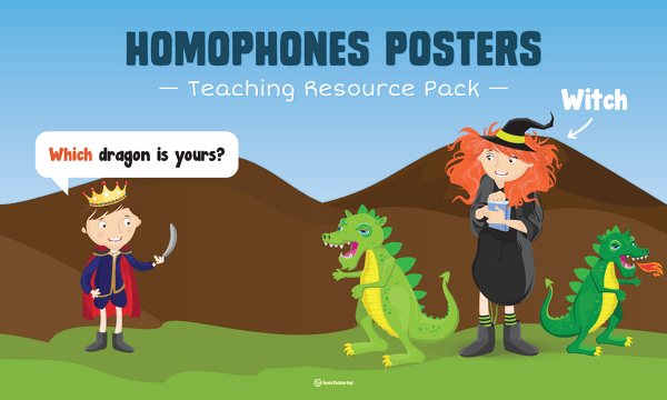 Preview image for Homophones Posters Original Design Resource Pack - resource pack