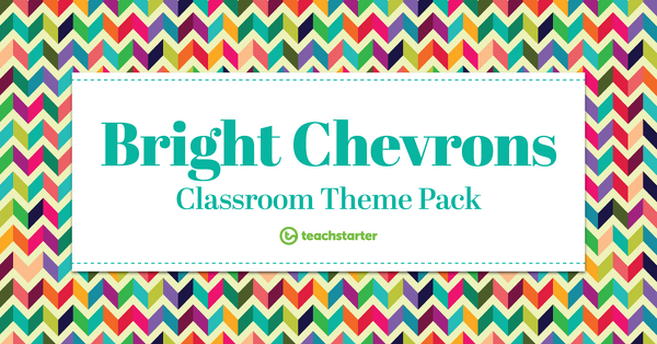 Go to Bright Chevrons – Classroom Theme Pack resource pack