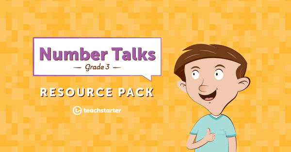 Go to Number Talks Teaching Resource Pack - Grade 3 resource pack