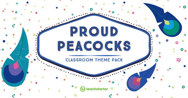Go to Proud Peacocks Classroom Theme Pack resource pack