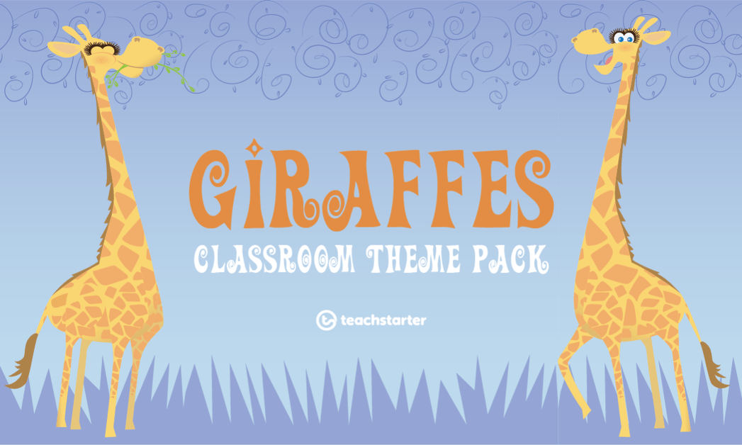 预览图像Giraffes Classroom Theme Pack - resource pack
