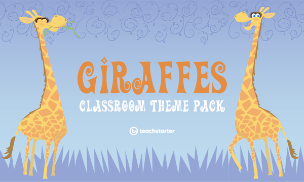 Go to Giraffes Classroom Theme Pack resource pack