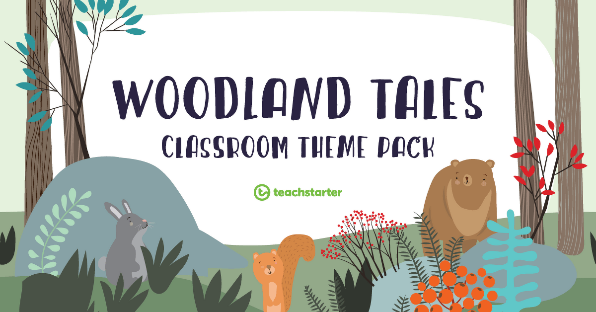 Preview image for Woodland Tales Classroom Theme Pack - resource pack