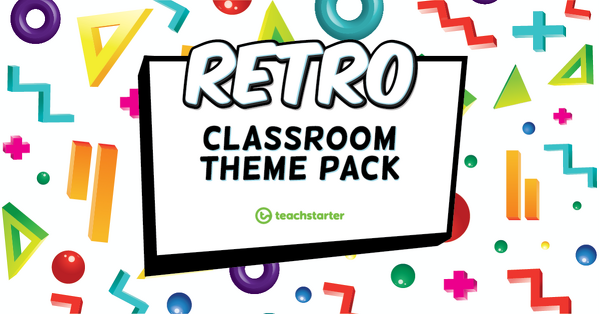 Go to Retro – Classroom Theme Pack resource pack