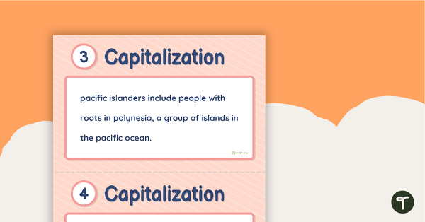 Go to Capitalization Task Cards (Grades 4-5) teaching resource