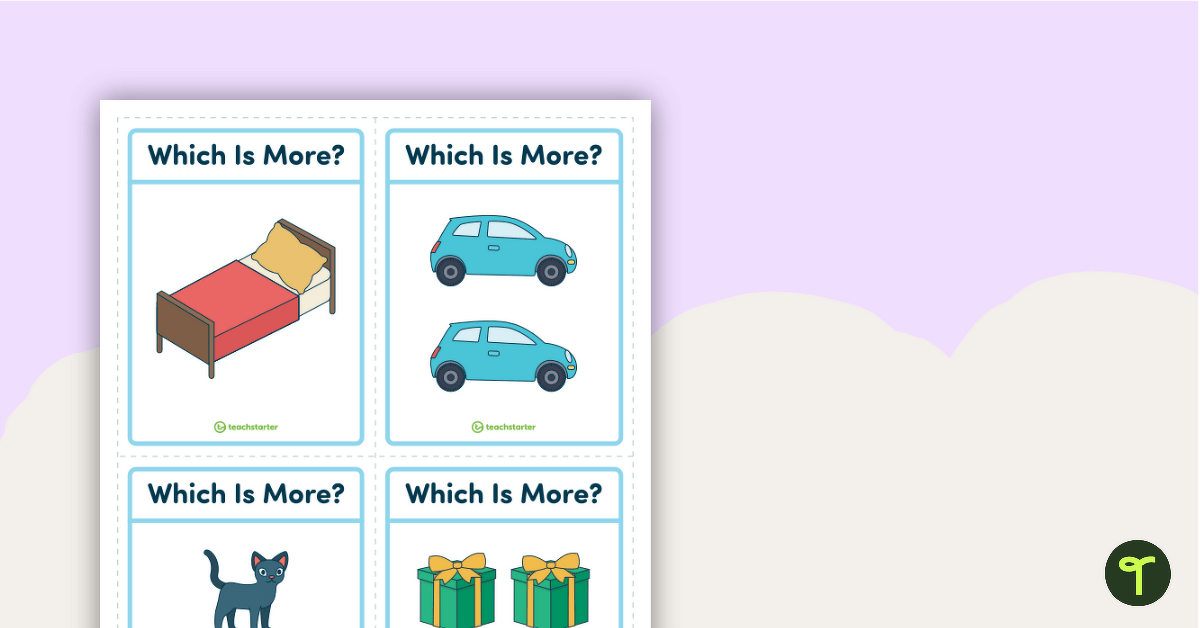 Which Is More? Card Game teaching resource