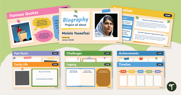 Go to Writing a Biography Project teaching resource