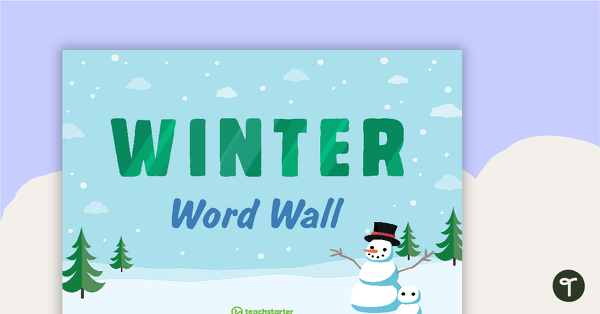 Preview image for Winter Vocabulary Word Wall - teaching resource