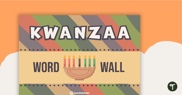 Image of Kwanzaa Vocabulary Word Wall