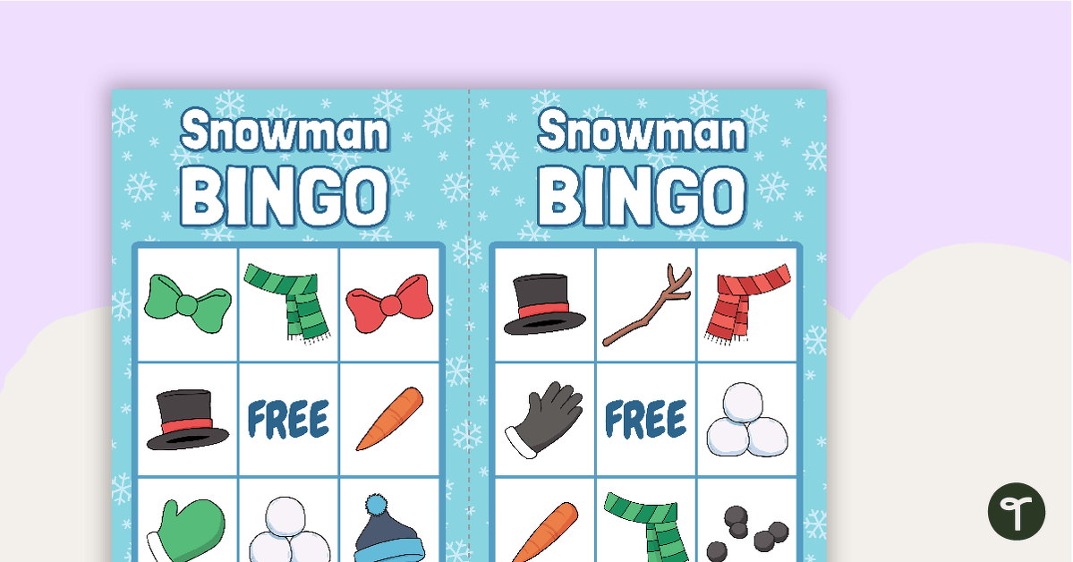 Snowman BINGO teaching resource