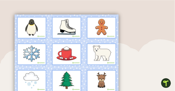 Go to Winter Match-Up! - Picture Cards teaching resource