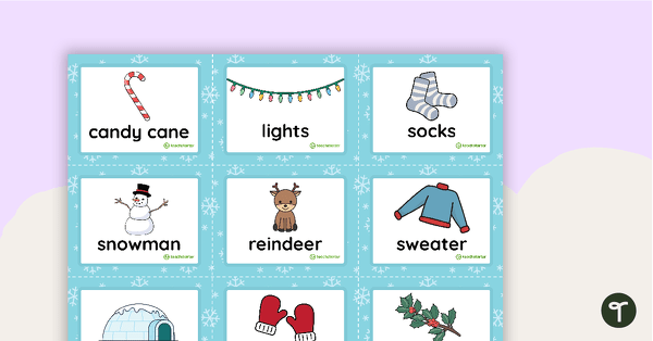 Go to Winter Words Headbands Game teaching resource