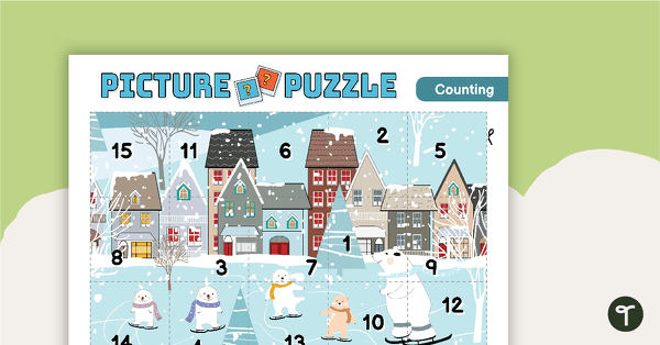 Counting Within 20 Picture Puzzle teaching resource