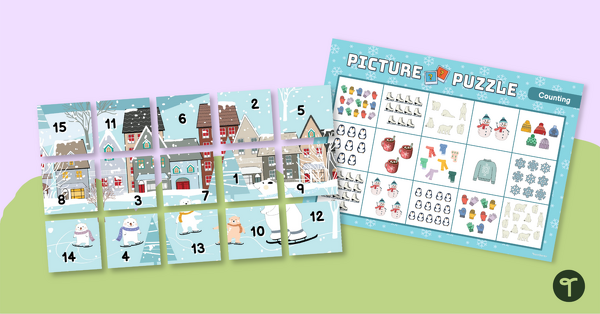 Preview image for Counting Within 20 Picture Puzzle - teaching resource