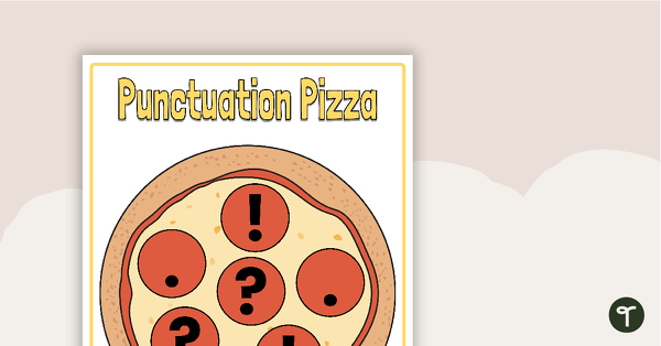 Punctuation Pizza Cover-up Game teaching resource