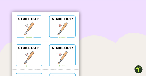 Match or STRIKE OUT! - S Blends Match-Up Game teaching resource