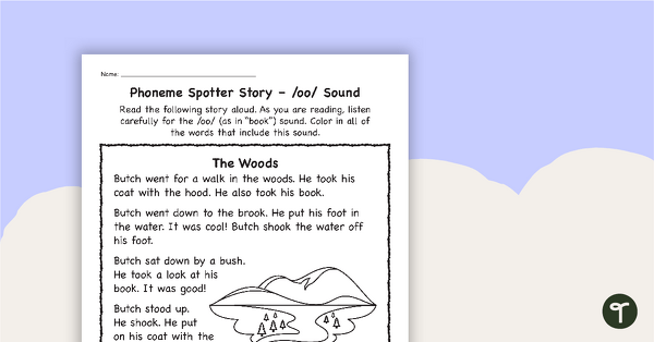 Phoneme Spotter Story – /oo/ Sound teaching resource