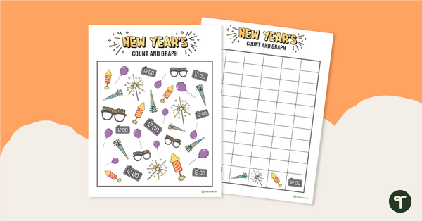 Preview image for Count and Graph – New Year's Edition - teaching resource