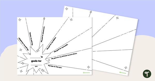 Image of Goal Setting Firework Template