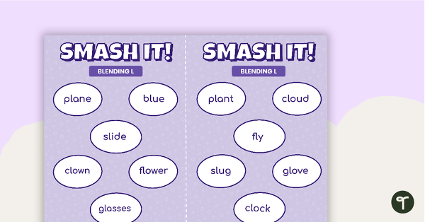 SMASH IT! Blending 'l' Game teaching resource
