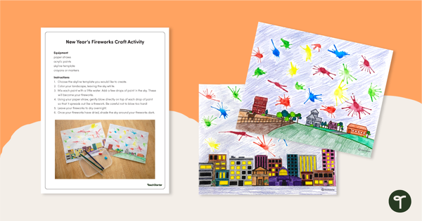 Go to New Year's Fireworks Craft Activity teaching resource
