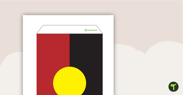 Australian Aboriginal Flag - Rectangular Bunting teaching resource