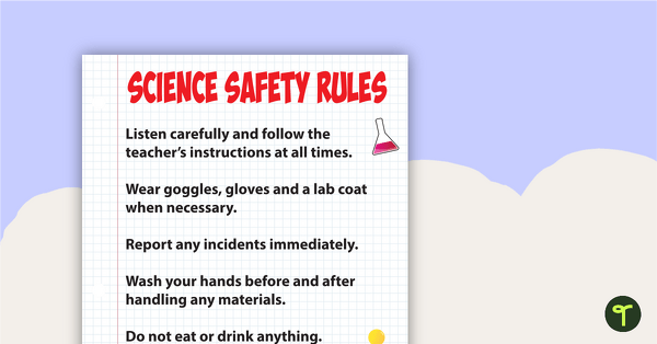 Preview image for Science Safety Poster - teaching resource