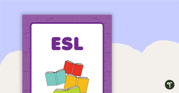 Go to ESL Book Cover - Version 2 teaching resource