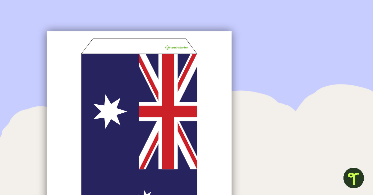 Australian Flag - Rectangular Bunting teaching resource