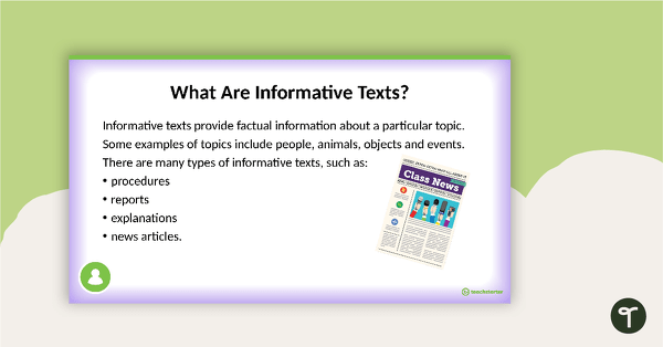 Developing Informative Writing Skills PowerPoint teaching resource
