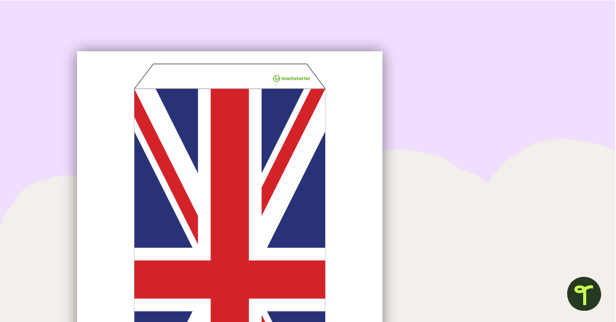 United Kingdom Flag - Rectangular Bunting teaching resource
