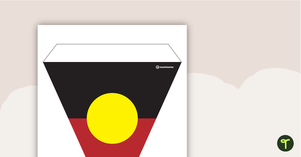 Australian Aboriginal Flag - Bunting teaching resource