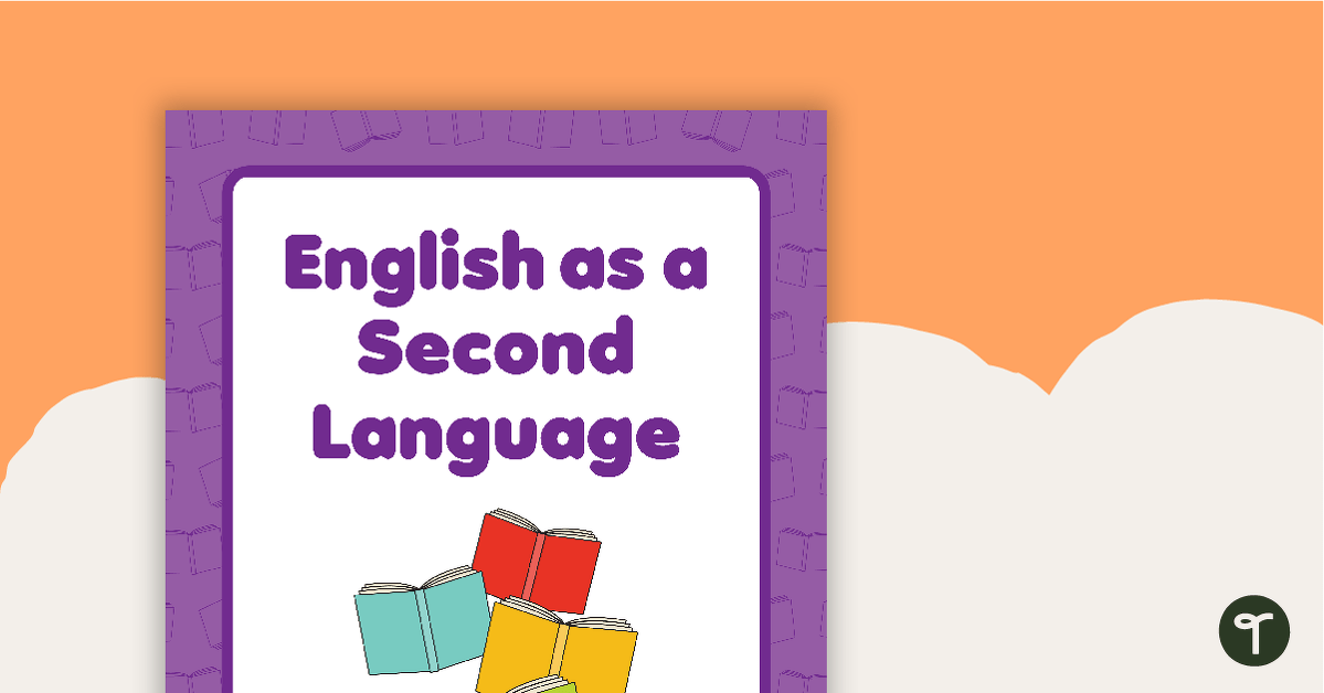 English as a Second Language Book Cover - Version 2 teaching resource